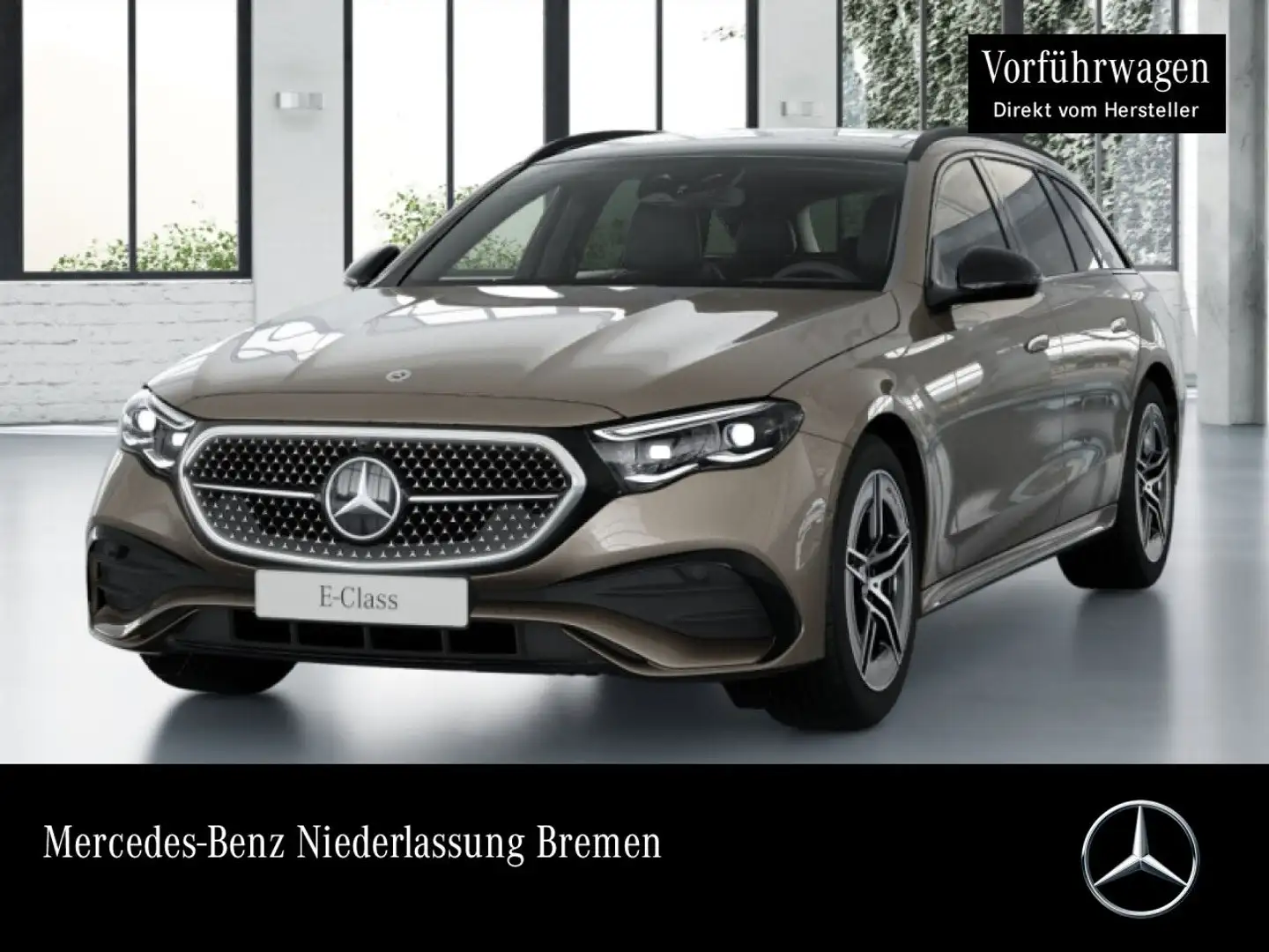 Mercedes-Benz E 220 d T Edition AMG-Line Fahrass 360° Pano AHK Braun - 1