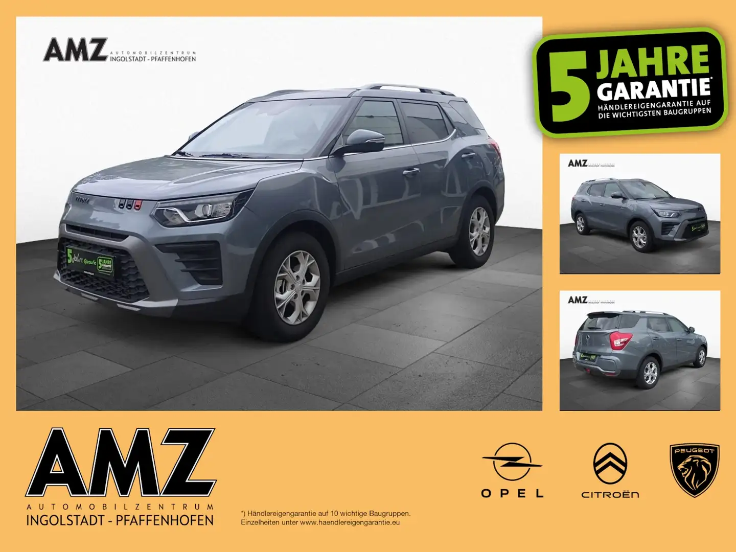 SsangYong Tivoli Grand Quartz Autom. KAM Klimaauto Winter-P Grau - 1