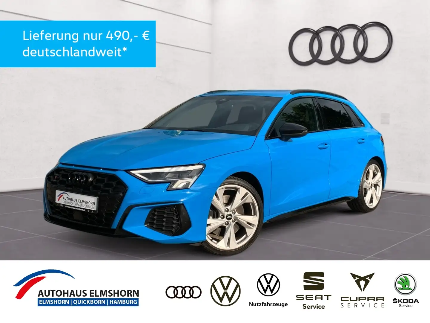 Audi S3 Sportback 2.0 TFSI S tronic quattro NAV KAM LED A Blau - 1