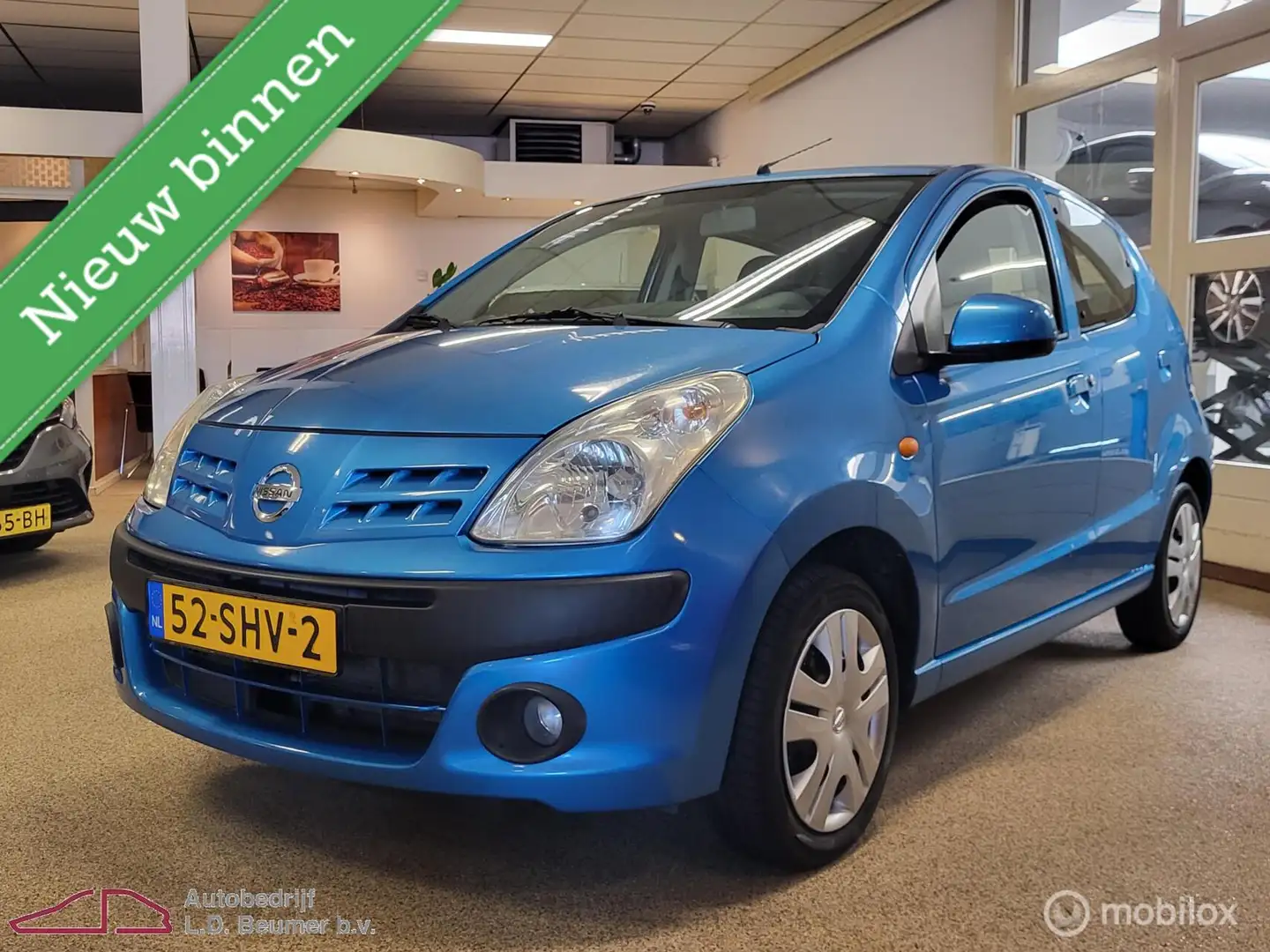Nissan Pixo 1.0 Acenta Airco *NL, 56.595 NAP km, RIJKLAARPRIJS Blau - 1