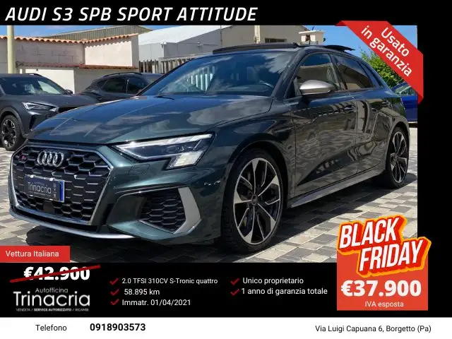 Audi S3 SPB Sport Attitude 2.0 TFSI 310CV s-tronic quattro