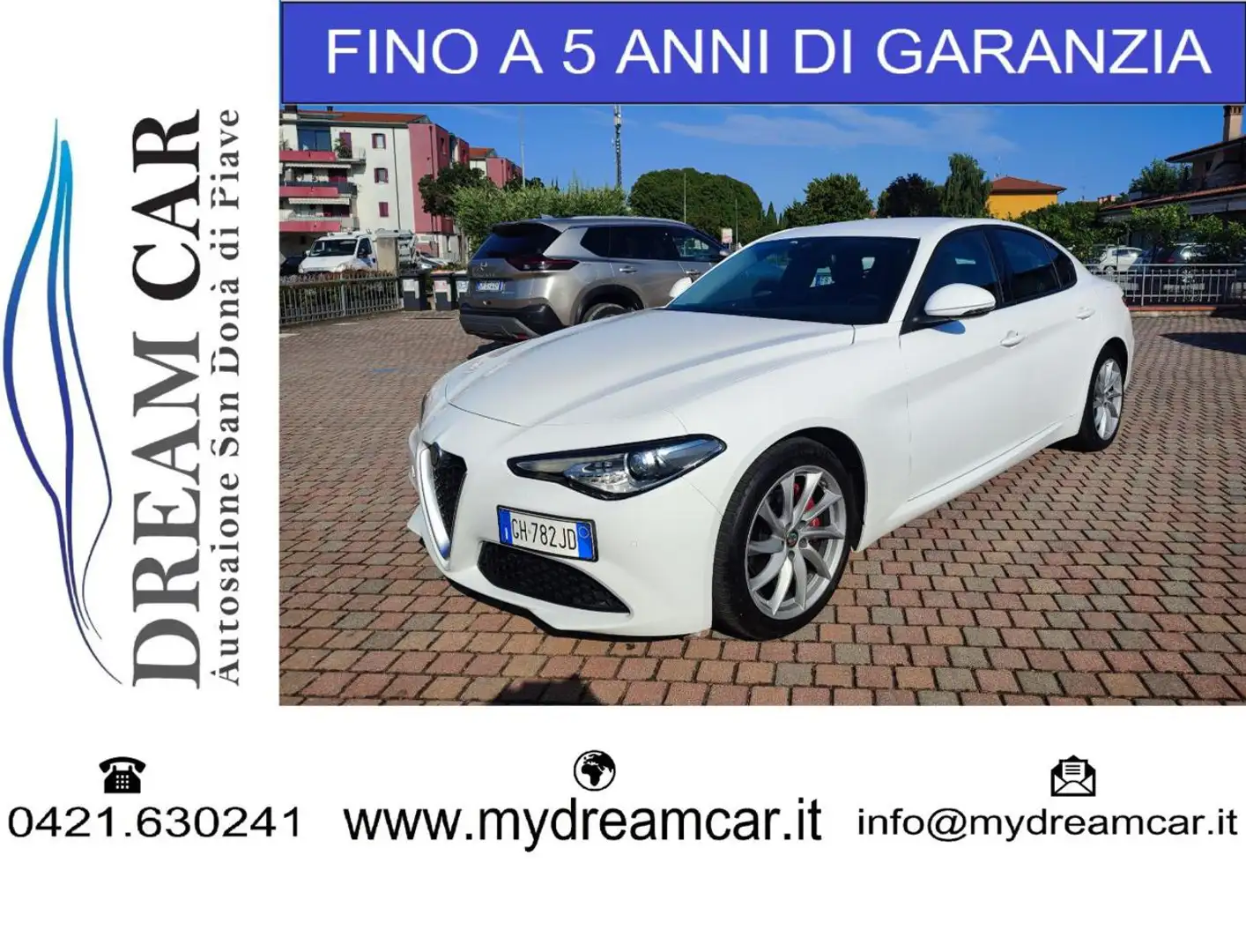Alfa Romeo Giulia 2.2 Turbodiesel 160 CV AT8 ROSSO EDITION Bianco - 1