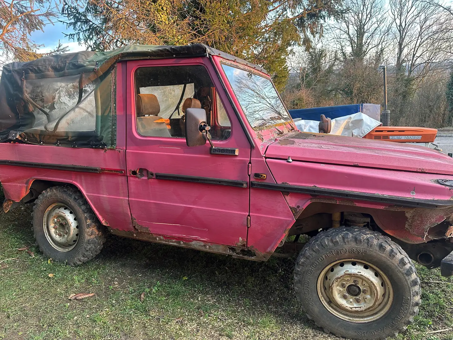 Mercedes-Benz G G 240 240GD Cabrio"1.Serie W460"Oldtimer Paars - 1