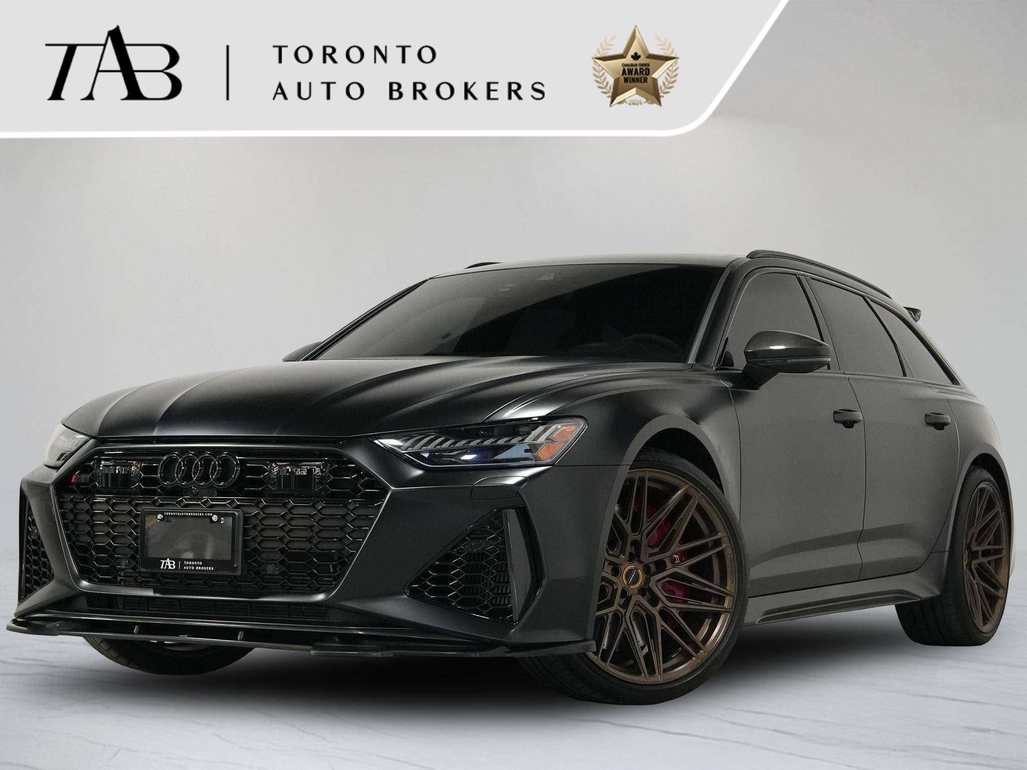 Black 2022 Audi RS 6 Avant Wagon All-Wheel Drive Automatic