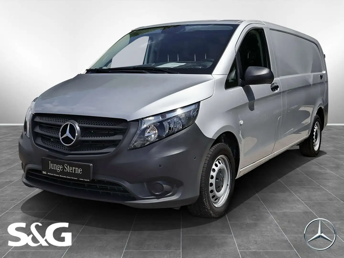 Mercedes-Benz Vito 116 CDI Kasten EXTRALANG KAMERA 360° NAVI Silber - 1
