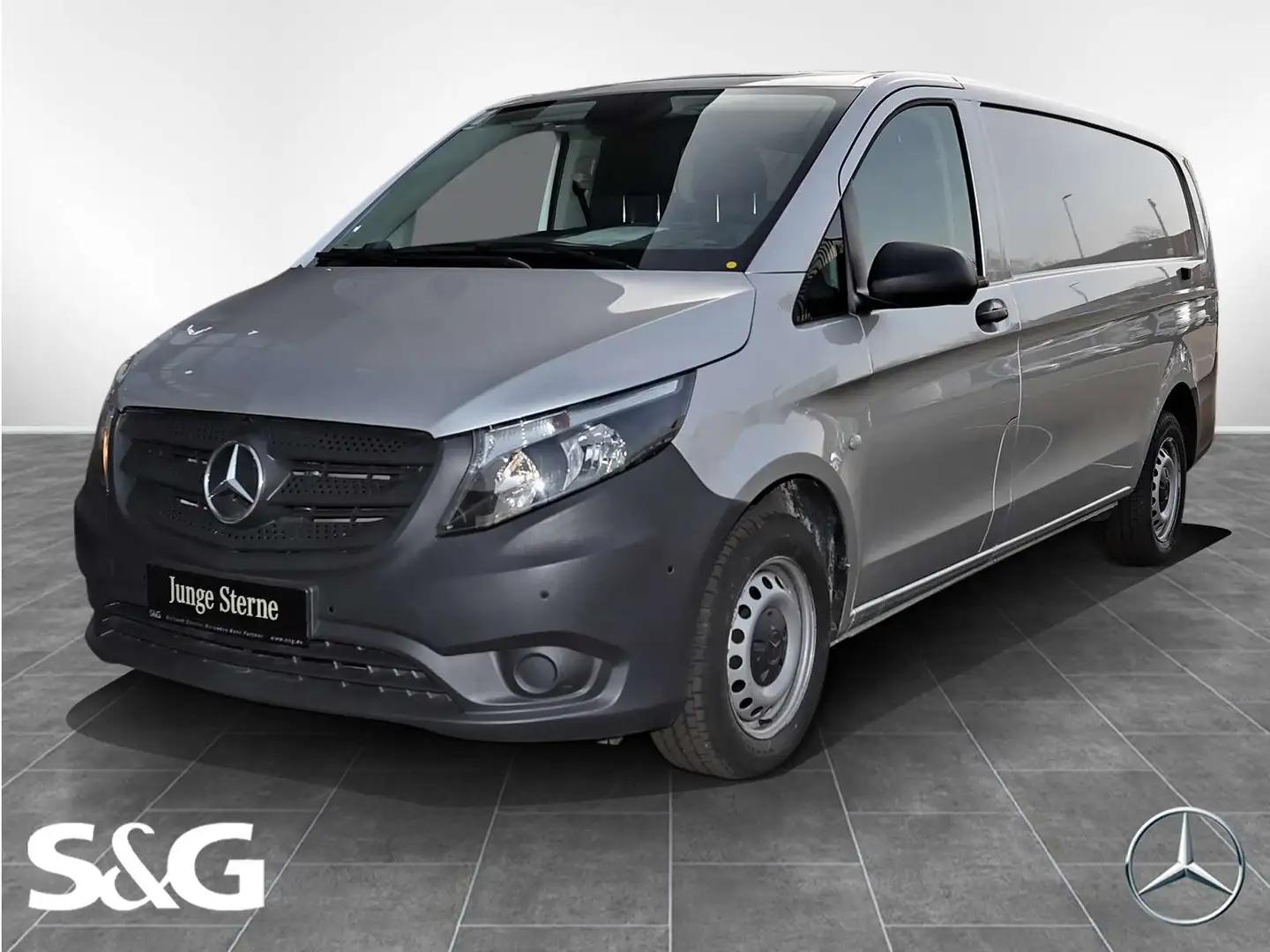 Mercedes-Benz Vito 116 CDI Kasten EXTRALANG KAMERA 360° NAVI Silber - 1