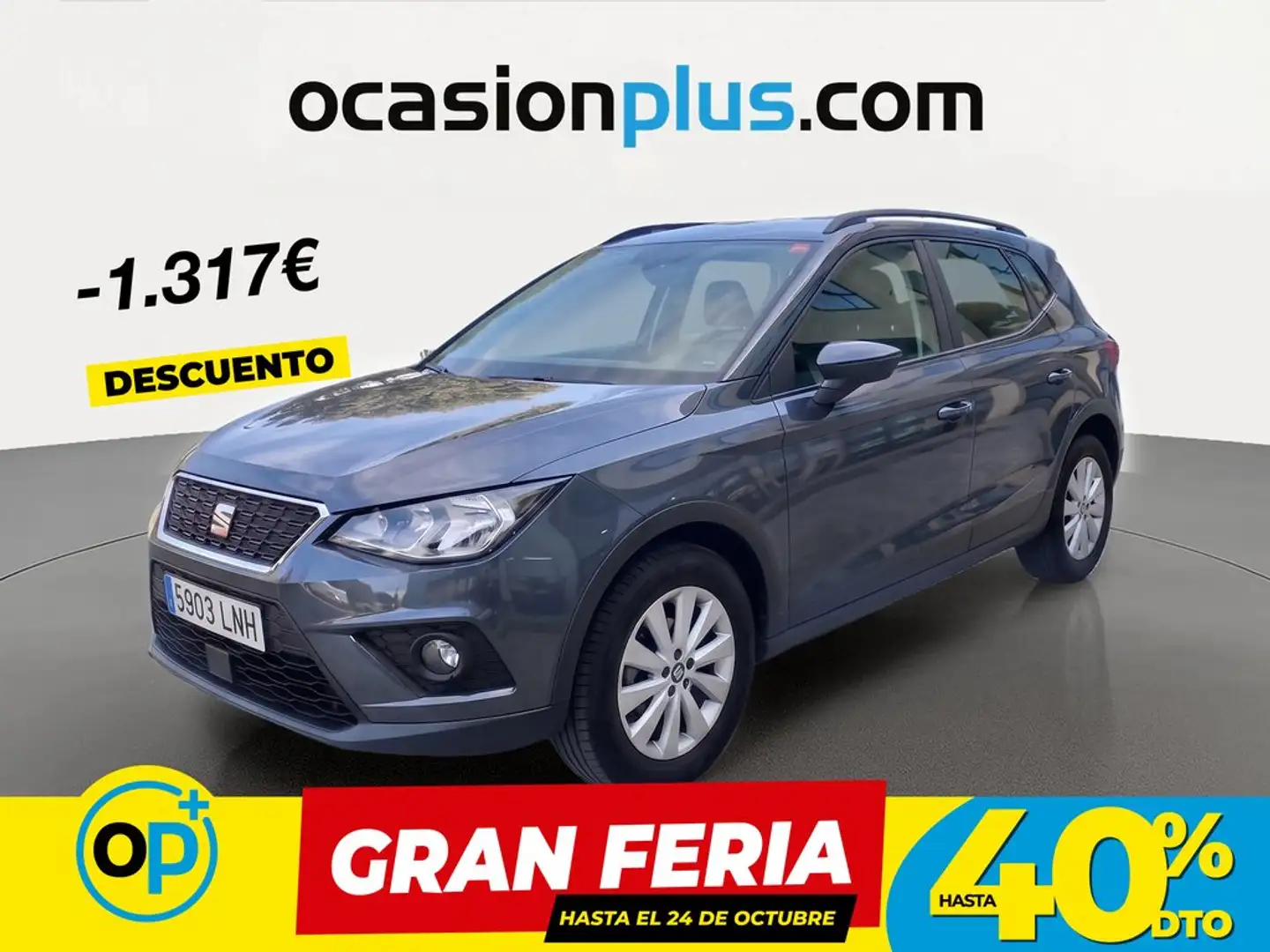 SEAT Arona 1.0 TGI S&S Style 90 Gris - 1