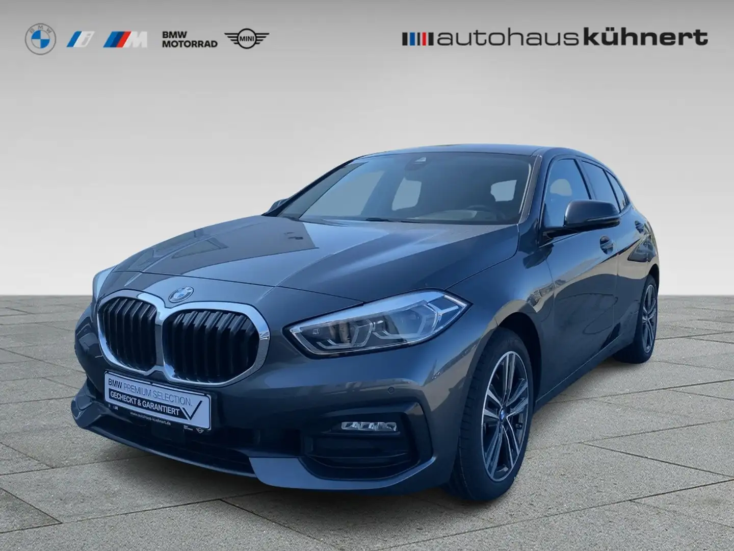 BMW 118 d 5-Türer Sport Line ACC SpurAss AHK ParkAss RFK Grau - 1