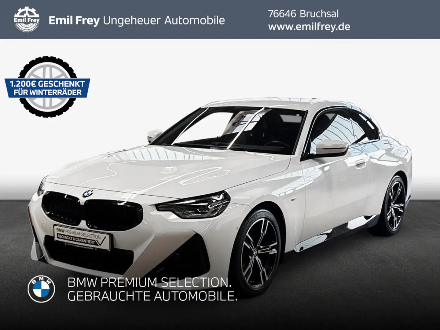 BMW 220 d Coupe Aut. M-Paket LED AHK Weiß - 1
