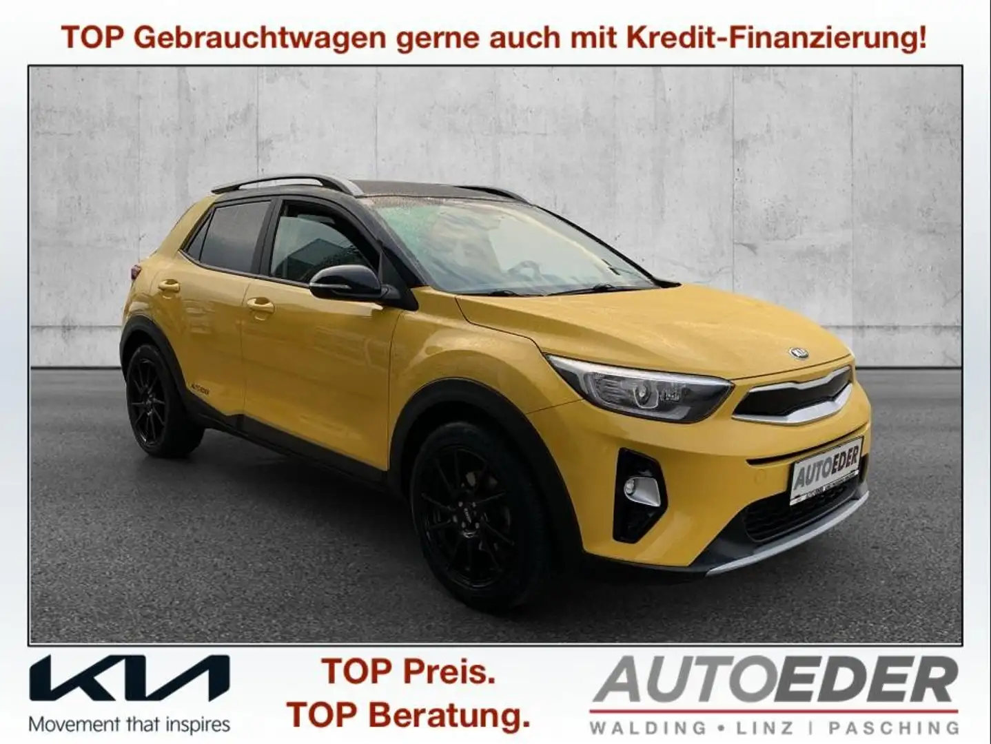 Kia Stonic 1,4 MPI ISG Silber Schwarz - 1