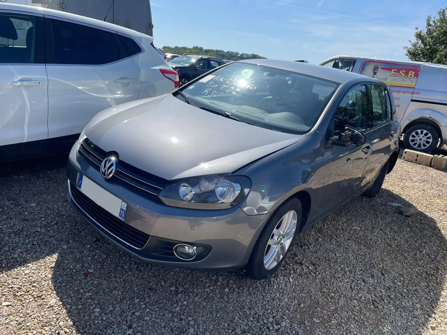 Volkswagen Golf 2.0 TDi 140 CR Carat / AL276 Gris - 2