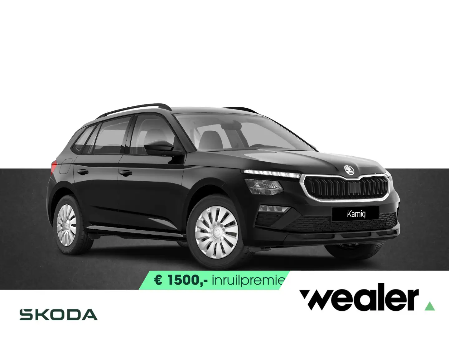 Skoda Kamiq Essence 1.0 TSI 115 PK Apple Carplay/Android Auto Schwarz - 1