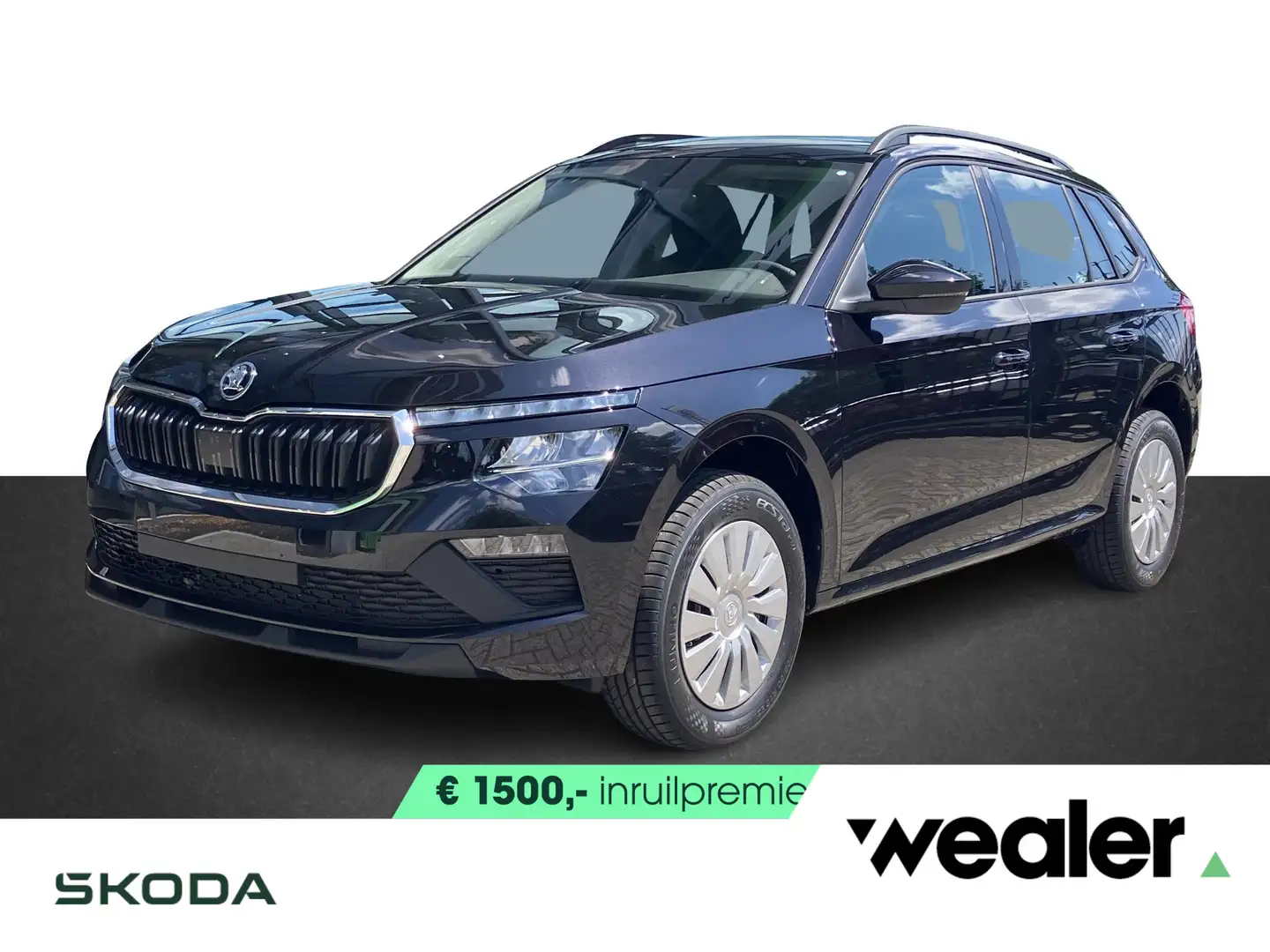 Skoda Kamiq Essence 1.0 TSI 115 PK Apple Carplay/Android Auto Schwarz - 1