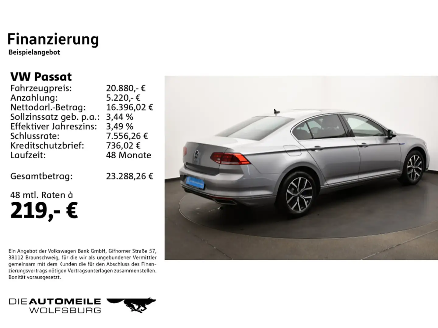 Volkswagen Passat 1.4 eTSI DSG GTE AHK/Pano/Rückkam Silber - 2