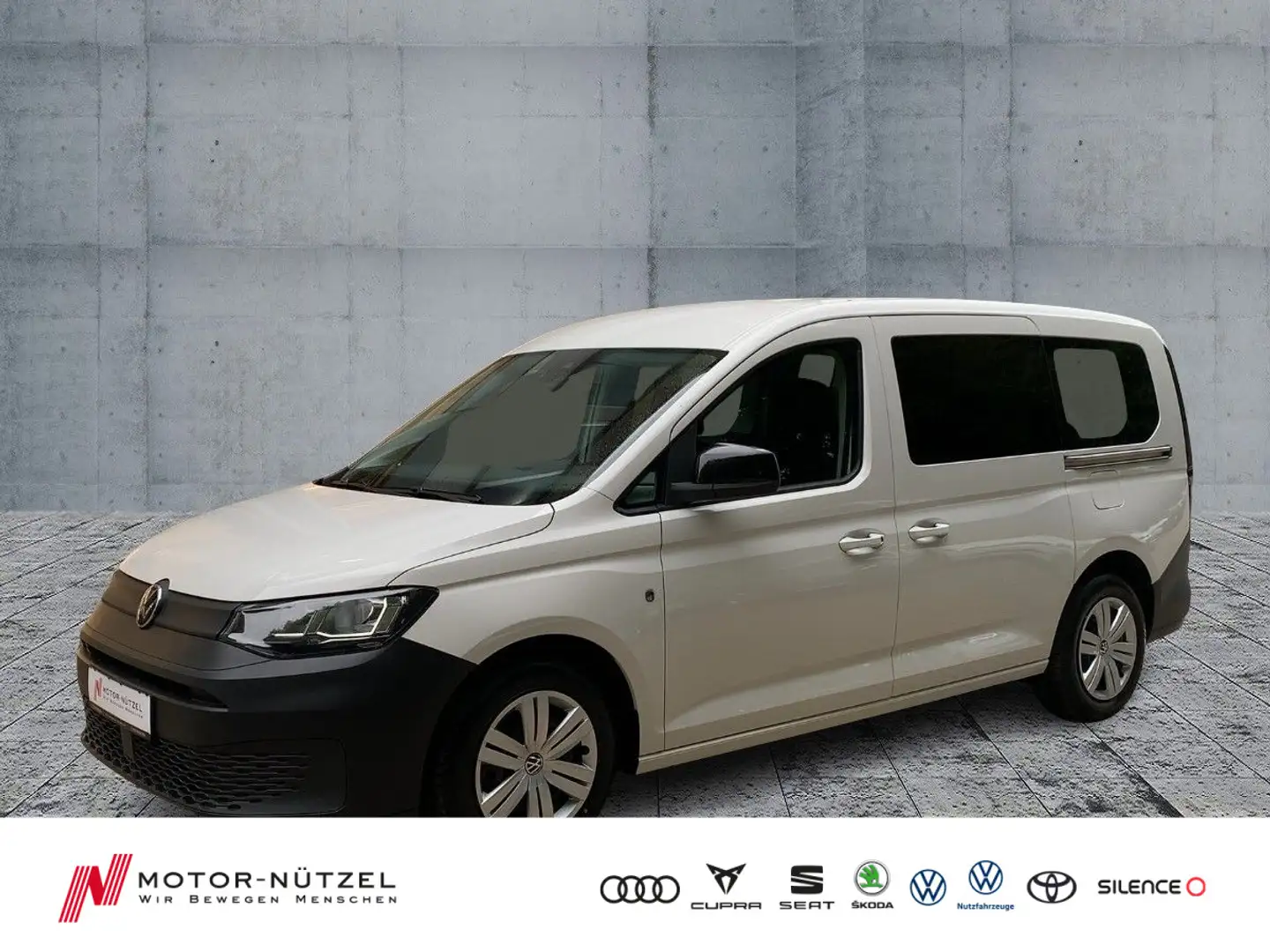 Volkswagen Caddy 2.0 TDI DSG NAVI+BT+DAB+GRA+SHZ+KLIMA Weiß - 1