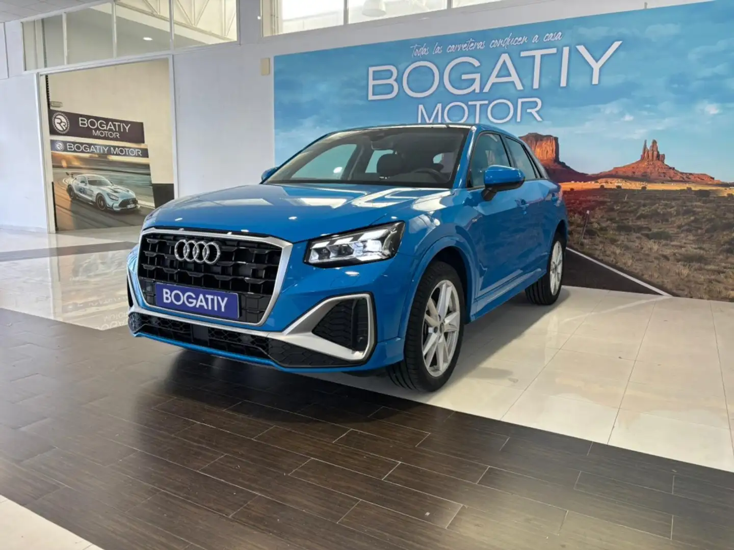 Audi Q2 30 TDI S line 85kW Bleu - 1