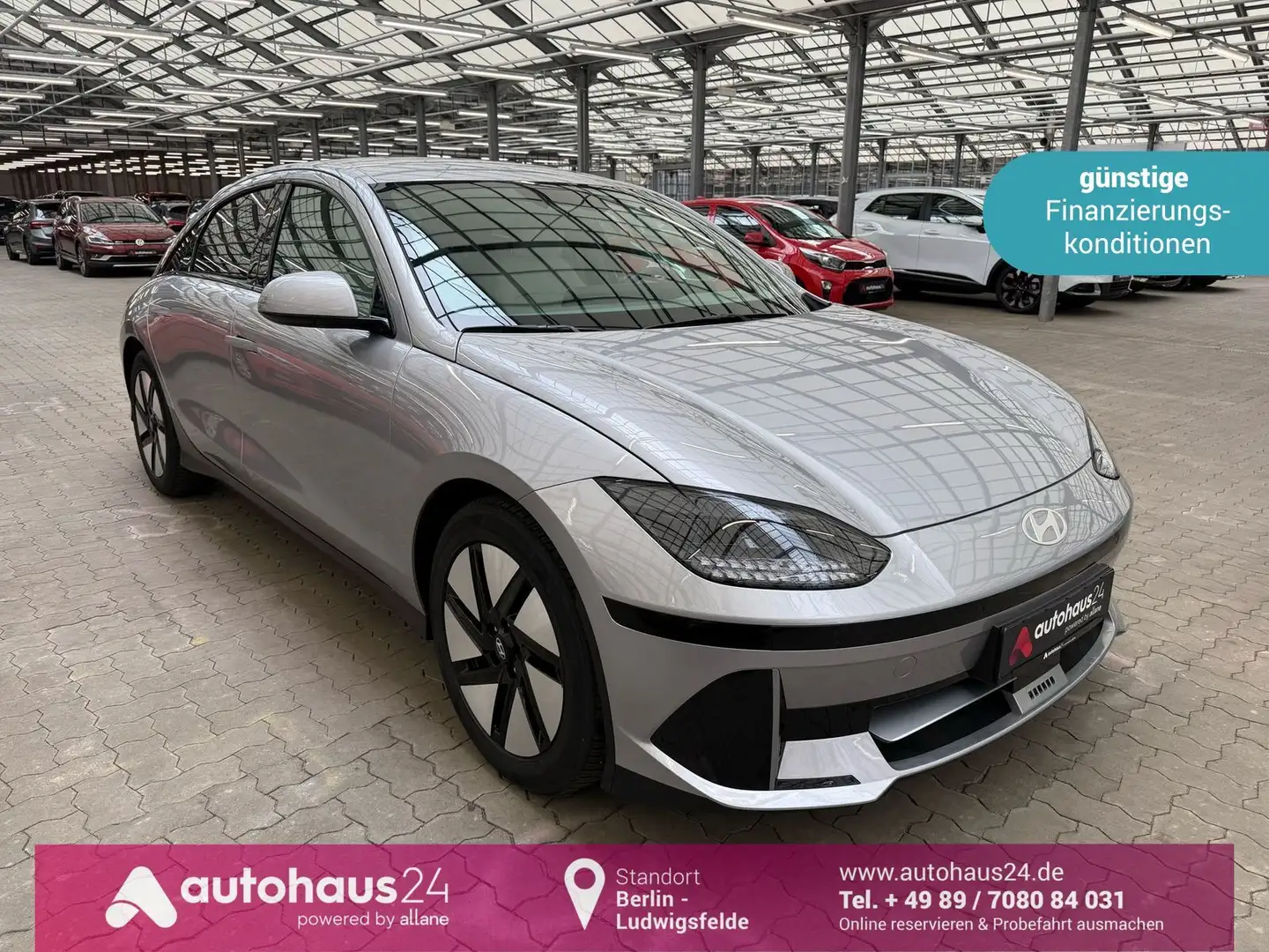 Hyundai IONIQ 6 Techniq  Matrix|HeadUp|Navi|ACC Silber - 1