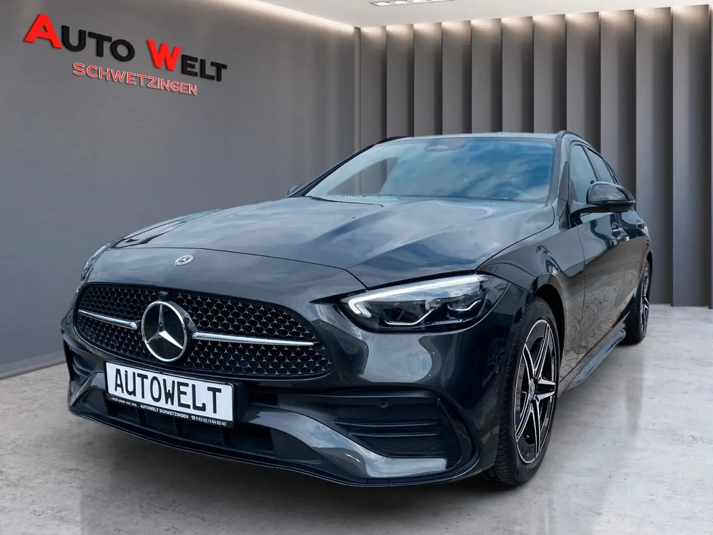 Mercedes-Benz C 300 d T/1.Hand/AMG-Line/LED/Bi-Color/8-fach Grau - 1