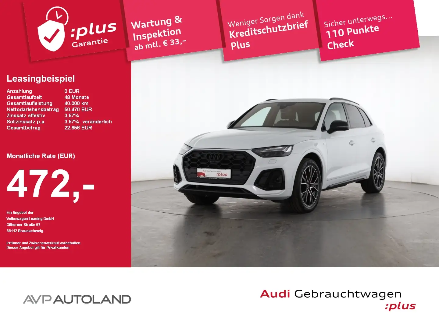 Audi Q5 35 TDI S tronic S line | MMI NAVI+ | AHK | Weiß - 1