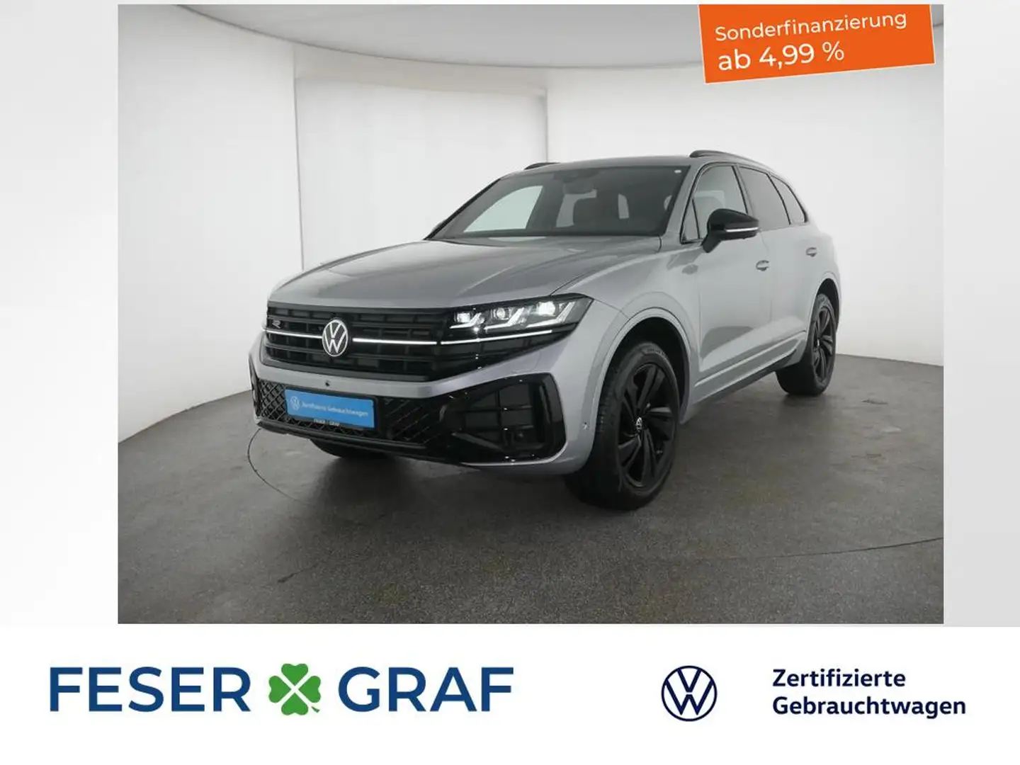 Volkswagen Touareg 3.0 TDI R-Line 4x4 DSG AHK Sthzg. Pano Silber - 1