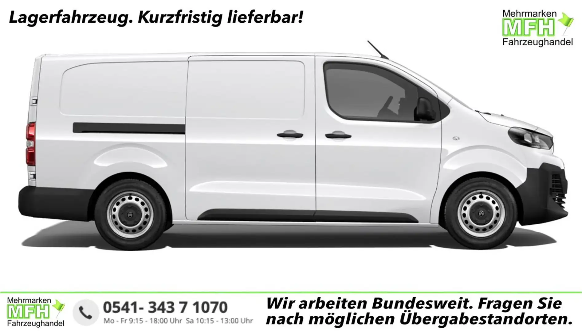 Citroen Jumpy XL 145 EAT8 Kam Holz DigC E-Rad CarPlay BT 106 ... Alb - 1