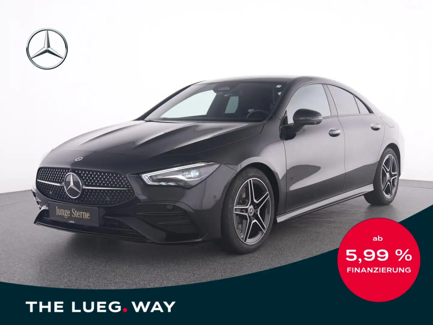 Mercedes-Benz CLA 200 Coupé AMG+LED+Dist+360+KeyGo+Sound+Totw+ Schwarz - 1
