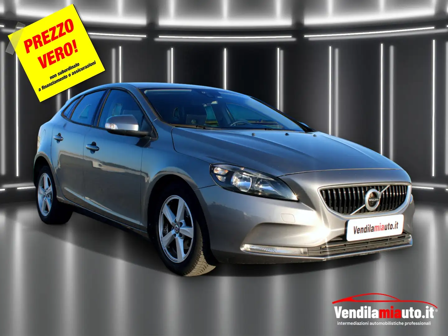 Volvo V40 1.6 d2 Kinetic - OK PER NEO PATENTATI Grigio - 1