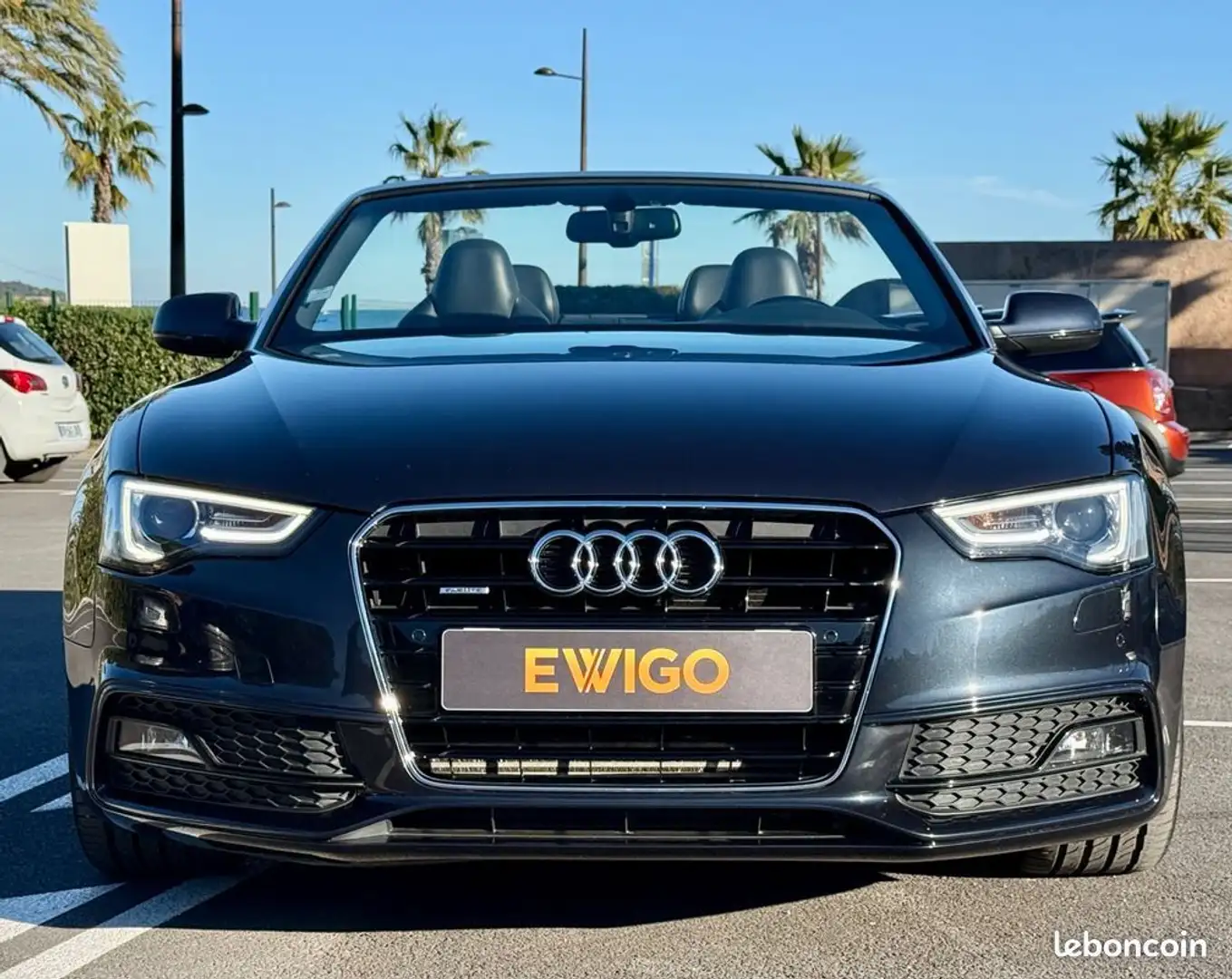Audi A5 cabriolet 3.0 v6 tdi 245ch s-line plus quattro s-tronic b&o sieges s5 rotor grosse revision neuve Gris - 2