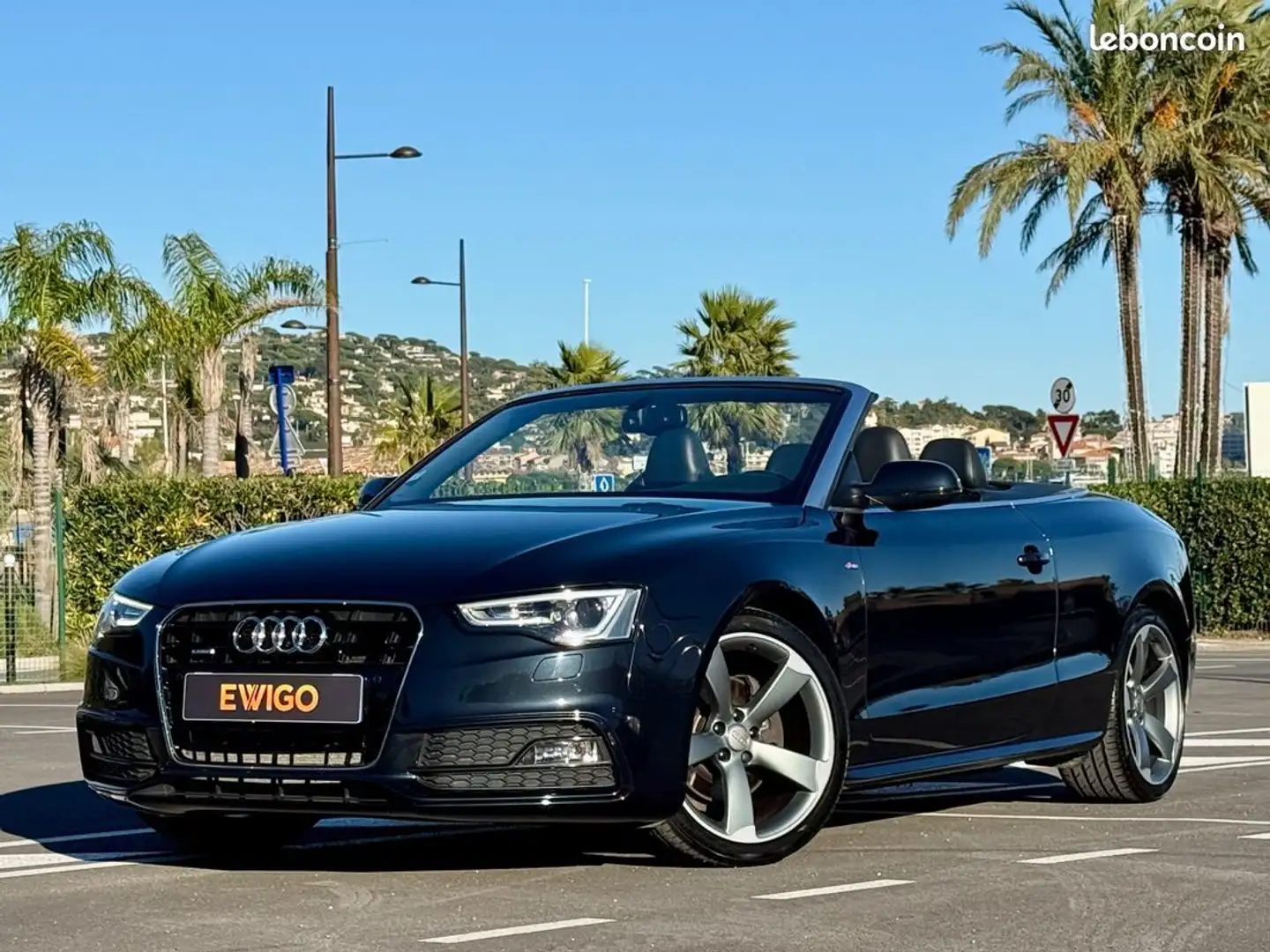 Audi A5 cabriolet 3.0 v6 tdi 245ch s-line plus quattro s-tronic b&o sieges s5 rotor grosse revision neuve Gris - 1