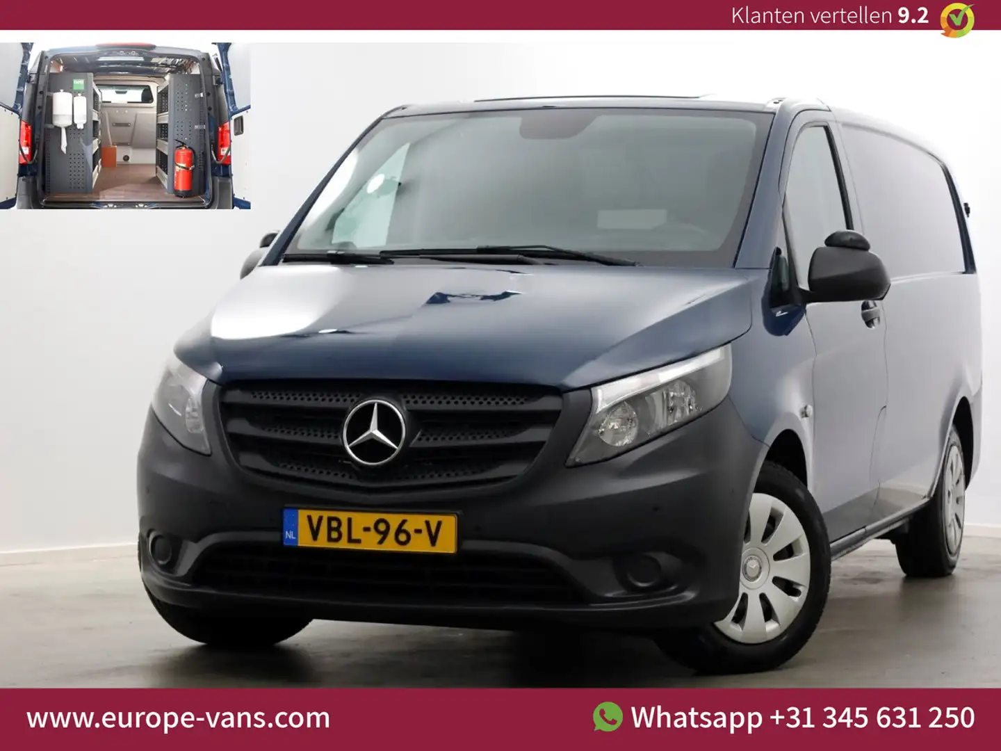 Mercedes-Benz Vito 114 CDI Lang 7G Automaat Airco/Camera/230V/Standka Blauw - 1