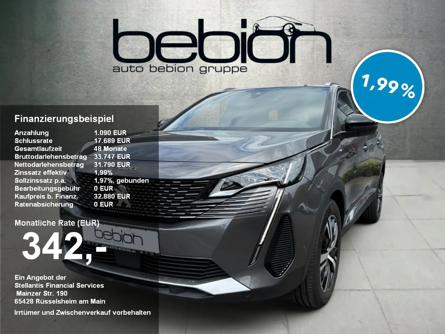 Peugeot 5008 1.5 BlueHDi 130 GT Navi PDC LED KeyLess LM Gris - 1