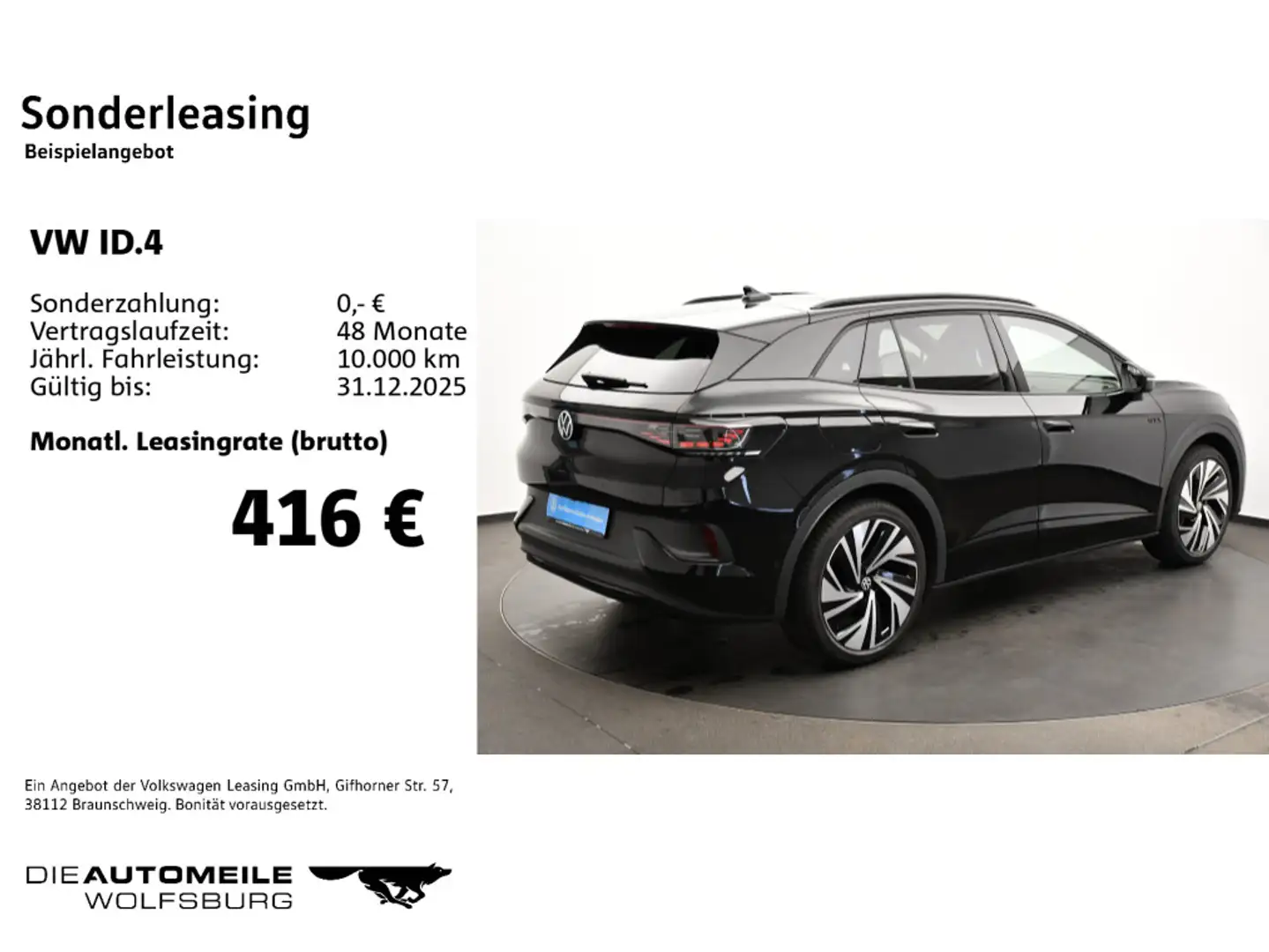 Volkswagen ID.4 4Motion GTX Matrix/HeadUp/H+K/Pano/AHK Schwarz - 2
