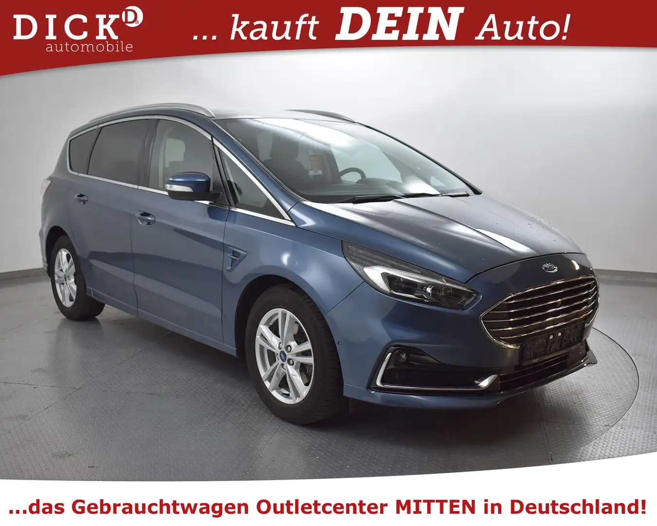 Ford S-Max 2.0d Aut. Titan STDHZ+AHK+ACC+LED+KAM+SHZ+ Blau - 1