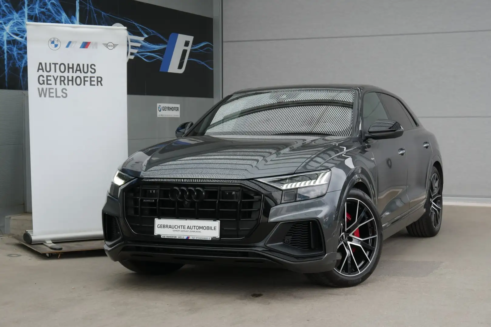 Audi Q8 50 MHEV TDI quattro Tiptronic *S-Line/AHK/Pano/Bang&Olufsen/Matrix LED/Standhzg.* Grau - 2