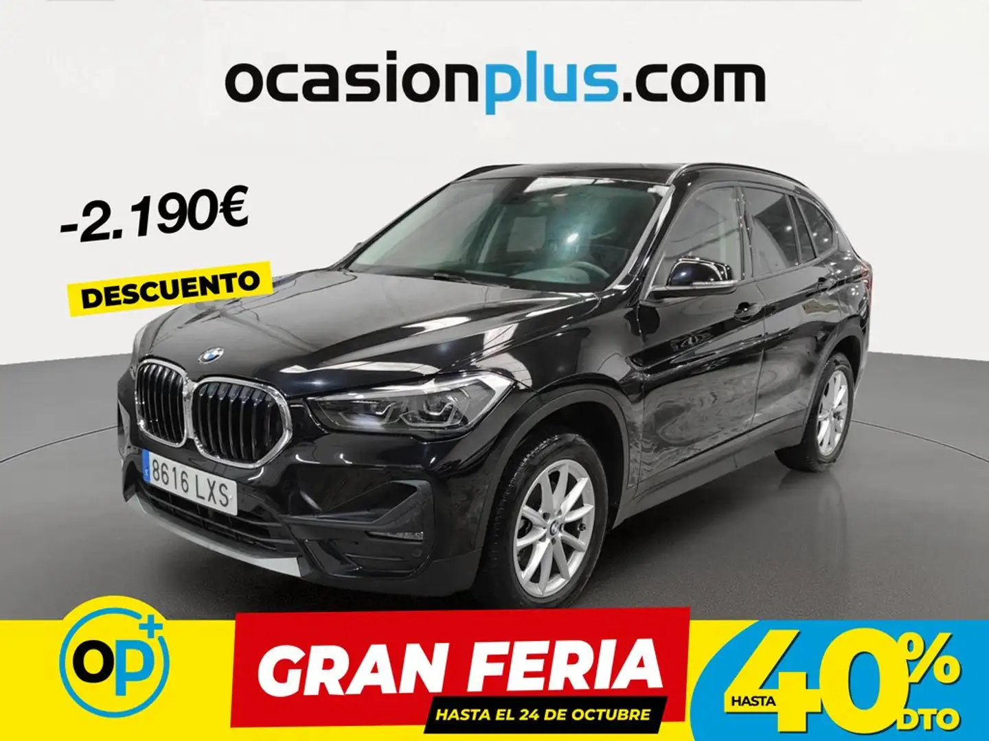 BMW X1 sDrive 18d Negro - 1