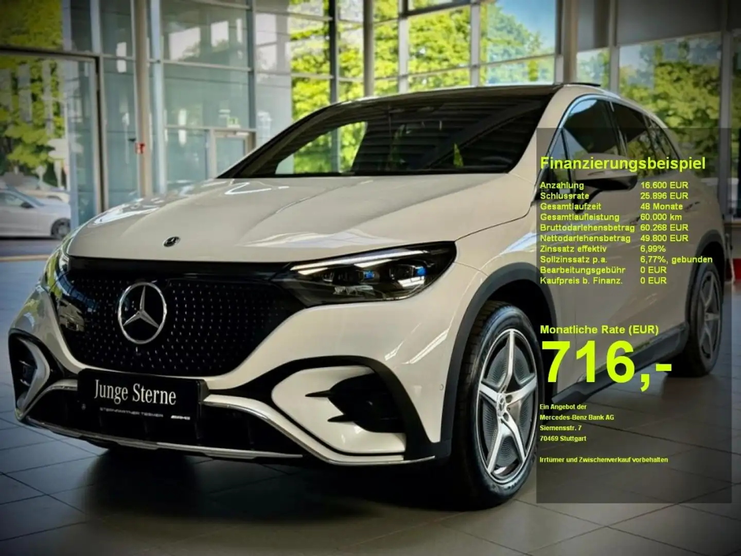 Mercedes-Benz EQE 350 4M FELX BONUS AMG+PANO+AHK+360+HuD+Distr Fehér - 1