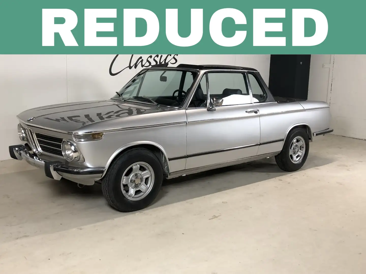 BMW 2002 Baur Cabriolet OLD PRICE: € 44.000,- M0718 Argintiu - 1