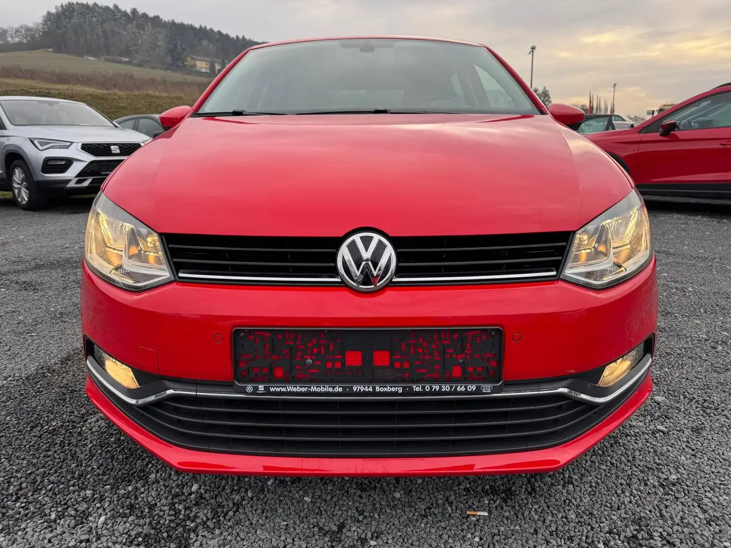 Volkswagen Polo V 1.4 TDI *Allstar*PDCvo+hi*SHZ*Radio*AUX-I Rot - 2