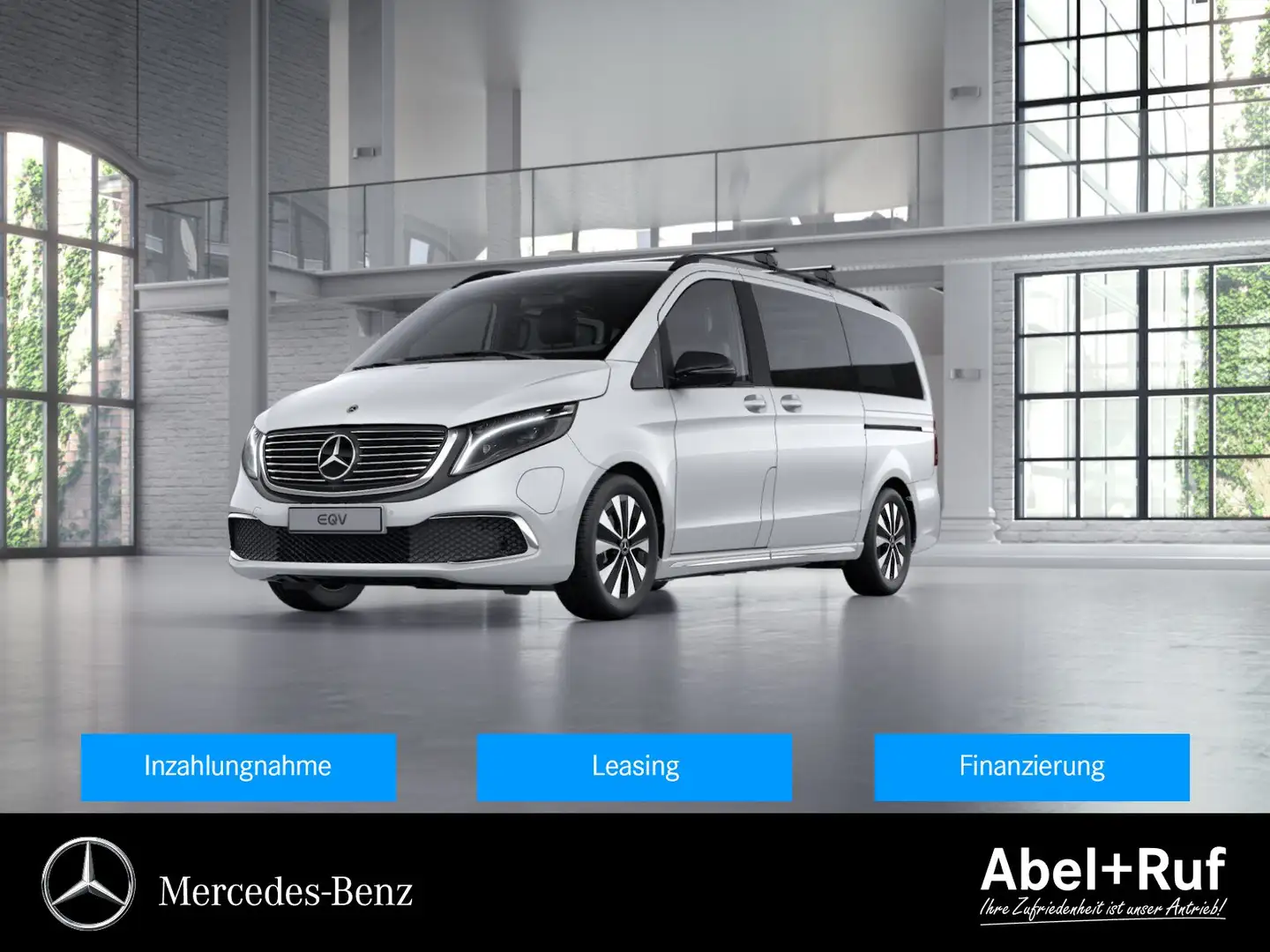 Mercedes-Benz EQV 250 Lang LED+Ambiente+Pano+TotW+DAB+360° Weiß - 1