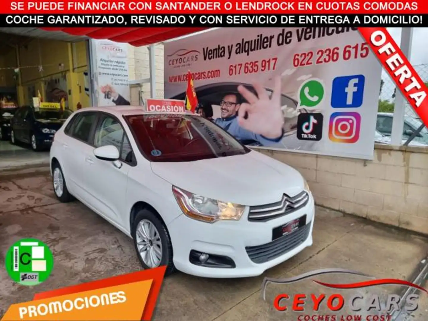 Citroen C4 1.6BlueHDI Live Edition 100 Wit - 1