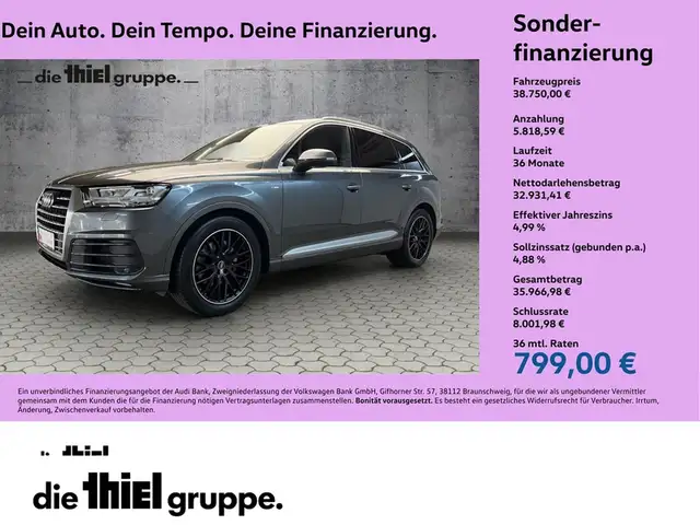 Audi Q7 45 TDI S line quattro tiptronic Luft+AHK+LED+Na...