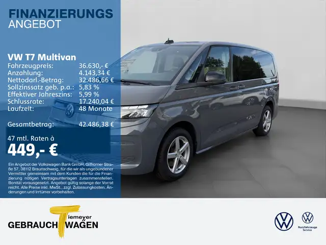 Volkswagen T7 Multivan TDI DSG LÜ LANG KAMERA LED