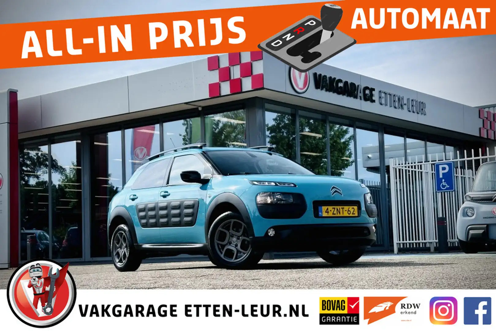 Citroen C4 Cactus 1.2 e-VTi Shine / CAMERA / TREKHAAK / CRUISE Blauw - 1