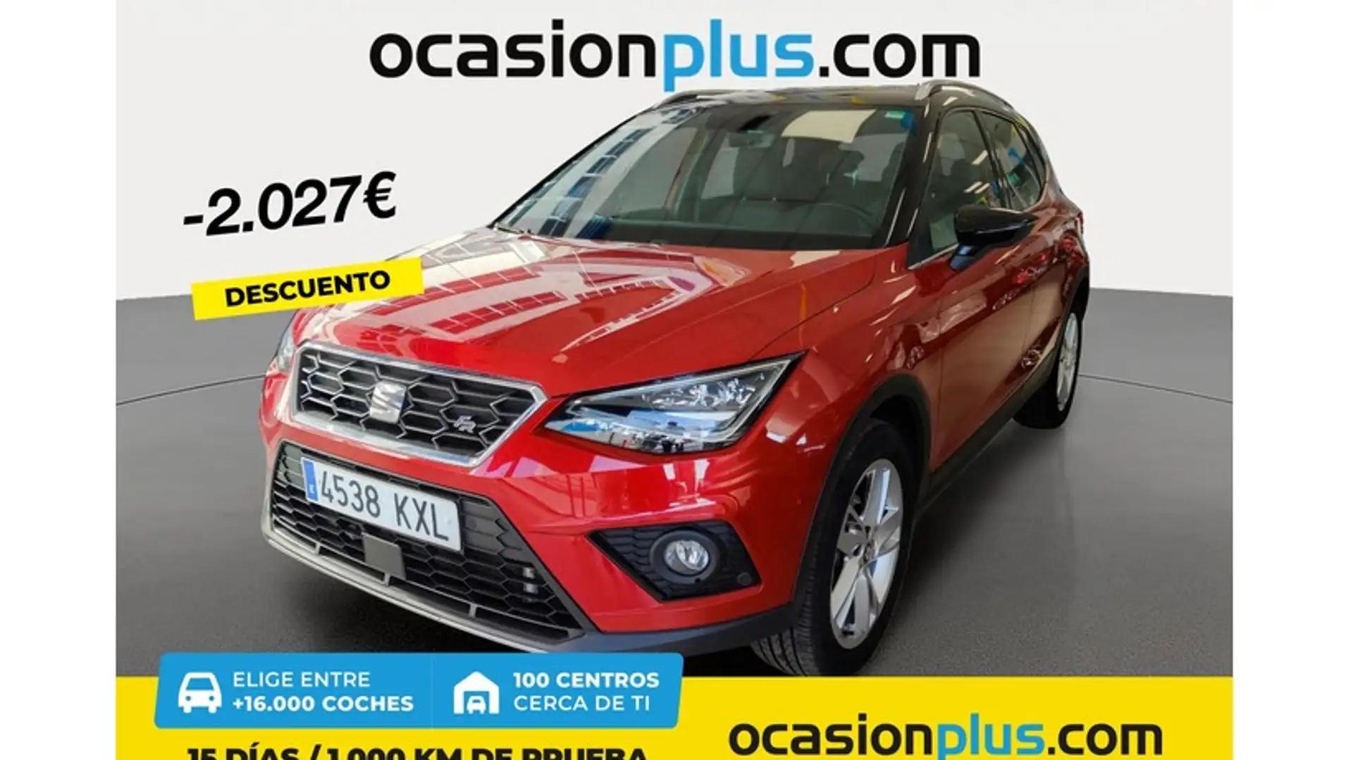 SEAT Arona 1.0 TGI S&S FR 90 Rojo - 1