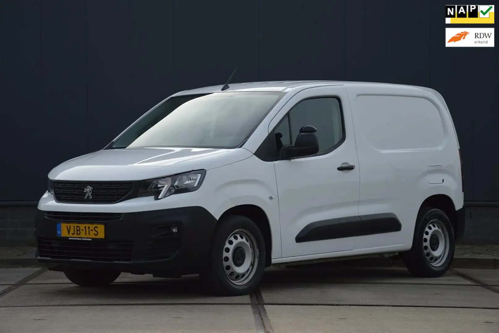 Peugeot Partner 1.5 BlueHDI Premium 102 PK Euro 6 Airco Schuifdeur Blanc - 1