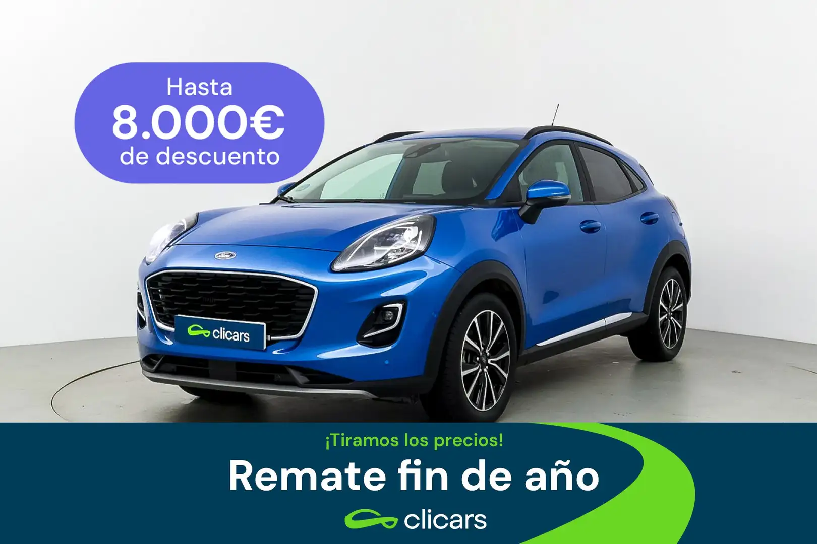 Ford Puma 1.0 EcoBoost MHEV Titanium 125 Bleu - 1