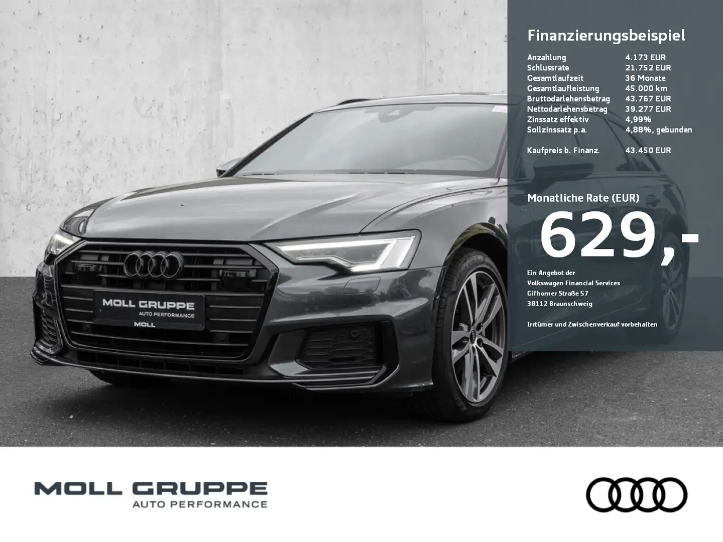Audi A6 Avant Sport 40 TDI 150(204)  S tronic NAVI Grau - 1