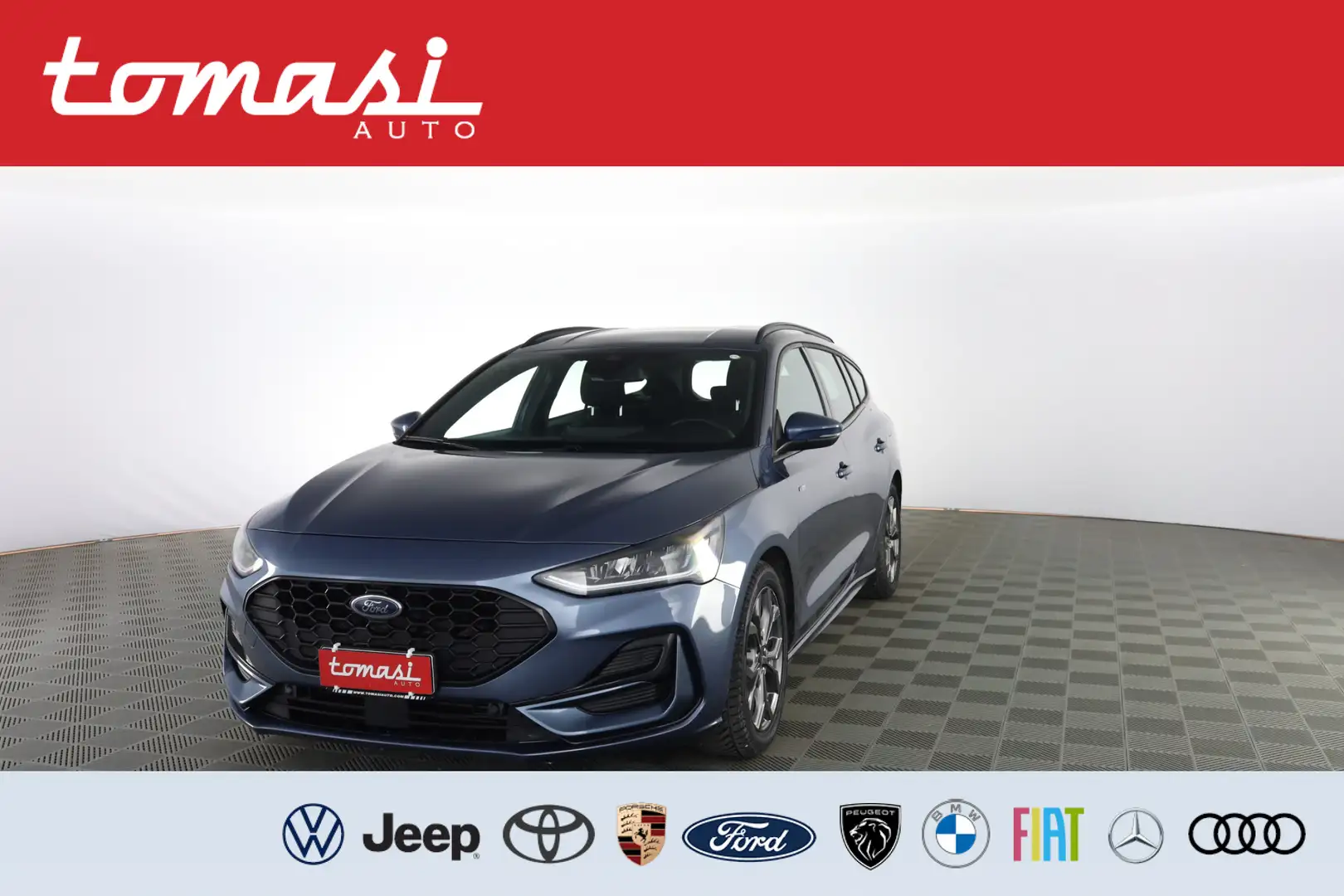 Ford Focus 1.0 EcoBoost Hybrid 125CV Powershift SW ST-Line De Blu/Azzurro - 1