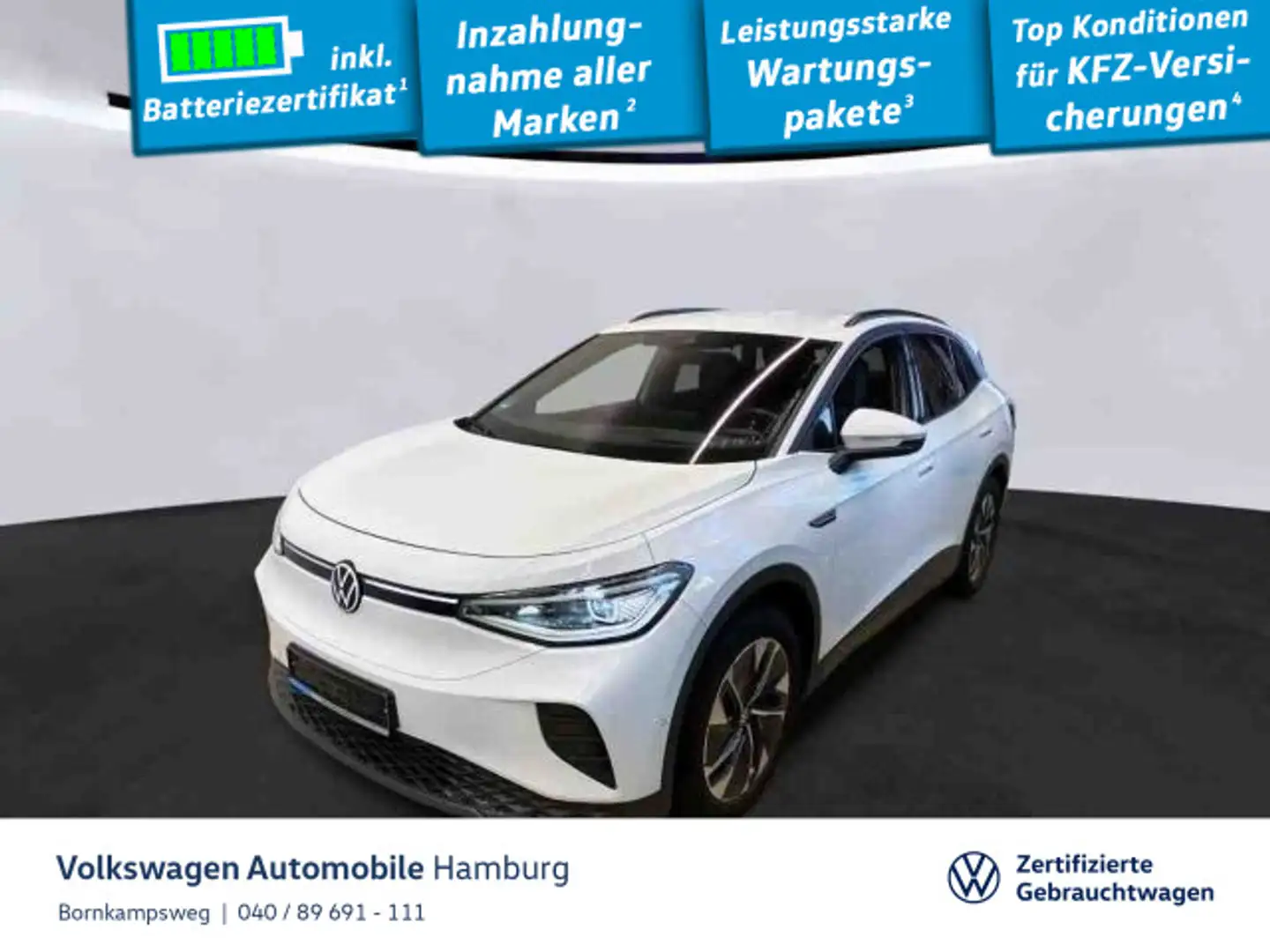 Volkswagen ID.4 Pro Performance IQ.Light Navi Kamera Weiß - 1