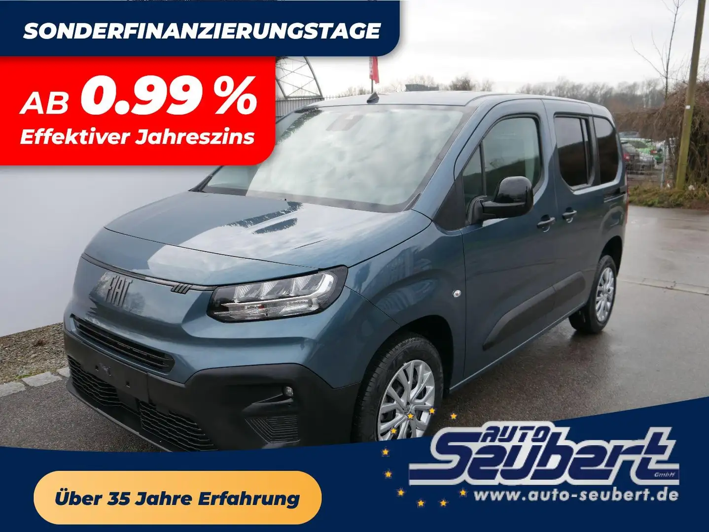 Fiat Doblo 1.5 L1 PDC*LED*SHZ*BLUETOOTH*TEMPOMAT*KLIMAAUTOMAT Blau - 1